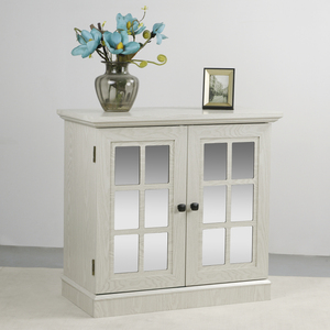 <b>Storage</b> Sideboard Cabinet With 2 Acrylic Mirrored Doors Adjustable Shelf <b>For</b> Dining Living <b>Kitchen</b> - Product Image 6