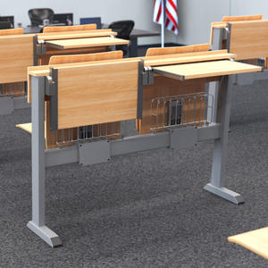 Ensembles d'école de meubles de salle de classe système de sièges d'université d'étudiant pour deux endroits - Product Image 2