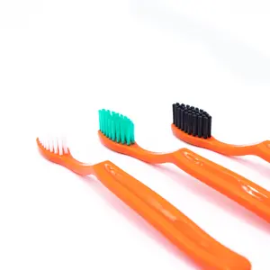 Bright Color Kids Plastic Toothbrush Soft Bristle Manual Toothbrush For Oral Cleaning