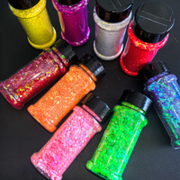 Glitter al por mayor, 20 colores, purpurina gruesa perlada arcoíris, botella de 2oz, purpurina para decoración de uñas/DIY/resina
