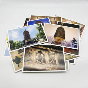 Cartes postales faites sur commande d'art-papier enduit 300gsm brillant, impression polychrome, OEM/ODM admis - Product Image 4
