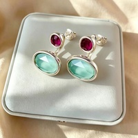 Boucles d'oreilles vintage UN50 de style espagnol UNO, bijoux plaqués argent pour femmes, vente en gros, catalogue et liste de prix disponibles sur demande