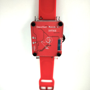 Montre DSTIKE Deauther X - VERT - ROUGE - Bracelet en caoutchouc DSTIKE Deauther Watch X pour montre X, montre de sport Blancpain X DSTIKE DSTIKE Deau - Product Image 6