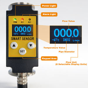 水/オイル用ミニデジタルタービン流量計電子流量温度センサーOEMカスタマイズ可能 - Product Image 4
