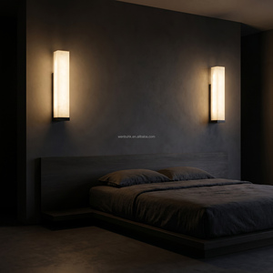 Luxury Spanish Alabaster <b>Wall</b> Lamp Minimalist LED <b>Sconce</b> for Villa Bedroom Light - Product Image 2
