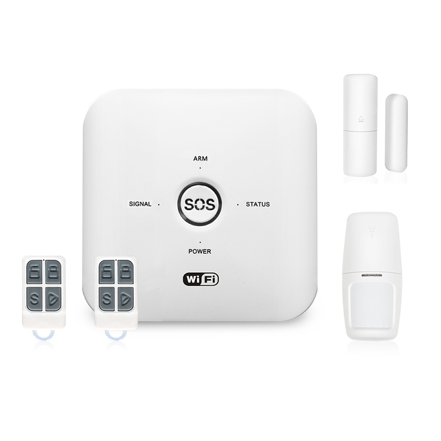 Smart Mini GSM WIFI Optional Home Alarm System for Home Security with Panic Alarm/SOS Button