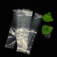 Emballage personnalisé transparent pour sucettes glacées, glaces et bâtonnets de crème glacée avec entonnoir