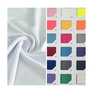 Cổ 180gsm polydex Jersey vải trắng 90% polyester 10% spandex đan 4 cách căng vải cho Activewear thăng hoa in - Product Image 1