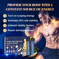Duozi Huang Jing Cordyceps Ginseng Huître +VE Liquide Oral - Complément Énergisant pour Hommes Adultes Extrait d'Herbes Naturelles Certifié GMP
