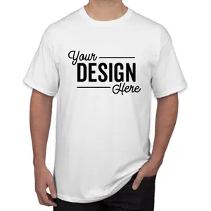 Camiseta masculina de 150gsm, camiseta casual personalizada, com impressão de logotipo personalizada, 100% premium de algodão