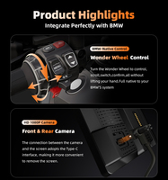 EKIY 7'' untuk Sepeda Motor BMW Wireless CarPlay Android Auto GPS Navigasi Layar Multimedia Kontrol Roda Ajaib Kamera DVR TPMS