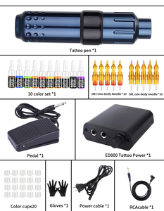 Professional Complete <b>Tattoo</b> Machine <b>Kit</b> Full <b>Tattoo</b> Pen Set for Body Art Permanent Makeup Studio and Training Use - Product Image 6