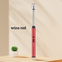 Briquet BBQ à rotation libre à 360 degrés avec logo personnalisé, rechargeable par USB, coupe-vent, à arc électrique, pour cadeau de la Saint-Valentin