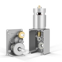 Fournisseur de micromoteurs, mini moteur à engrenage à vis sans fin électrique pour équipement automatisé, moteur DC 12V 6V, personnalisation, moteur à engrenage à vis sans fin 58 mm