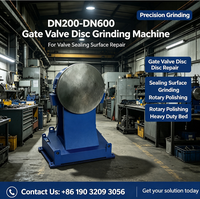 Machine de rectification de disques de vannes DN200-DN600 pour la réparation et le rodage des surfaces d'étanchéité avec certification CE ISO