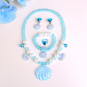 CM171 Conjunto <span class=keywords><strong>de</strong></span> Accesorios <span class=keywords><strong>de</strong></span> Vestir Princesa <span class=keywords><strong>para</strong></span> Niños, Collar <span class=keywords><strong>de</strong></span> Conchas Marinas, Pendientes <span class=keywords><strong>de</strong></span> Concha, Pulsera <span class=keywords><strong>de</strong></span> Cuentas <span class=keywords><strong>de</strong></span> Perlas <span class=keywords><strong>para</strong></span> Mujeres y <span class=keywords><strong>Niñas</strong></span>, Regalo <span class=keywords><strong>de</strong></span> <span class=keywords><strong>Cumpleaños</strong></span> - Product Image 6