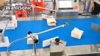 Machine à découper les sandwichs à ultrasons Wanlisonic, coupe-aliments à ultrasons avec lame en titane