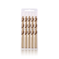 Forets hélicoïdaux SUBORUI de haute qualité en HSS M35 Cobalt à tige ronde, 140 mm, finition ambre, pour perçage du métal et de l'acier inoxydable