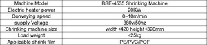 BSE-4535 for POF/PVC/PE Film Water Bottle Carton Packaging Tunnel <b>Shrink</b> Automatic Heat ShrinkCutting Packaging Machine - Product Image 2
