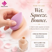 Benutzerdefiniertes Logo Verpackung Weiche Make-up-Schwämme Blender Latexfreies Beauty-Ei Make-up-Tool Beauty-Schwamm-Set mit Box