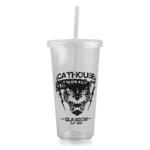 Gobelet en plastique avec paille, cadeau promotionnel pour boissons froides, avec logo personnalisé, fabriqué au Vietnam - Product Image 4