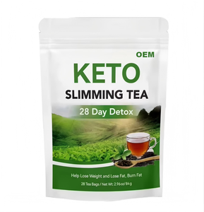 Té Adelgazante Keto OEM con Hoja de Loto, Té Verde y Espino Blanco, Detox de 28 Días para Quemar Grasa, Aumentar el Metabolismo, Sin OMG - Product Image 1