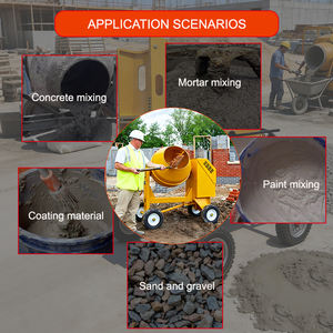 China Fabrikant Diesel Mini Betonmixer 350l Zelfbelasting Met Motor & Pomp Handmatige Ontlading Voor De Bouw - Product Image 6