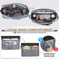 Sac fourre-tout enseignant sac d'ordinateur portable de 15.6 pouces pour femmes, sac de travail sac fourre-tout d'infirmière, sac de messager d'ordinateur professionnel