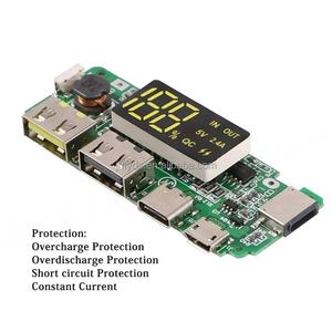 Module de batterie externe à charge rapide 2.4A, carte d'alimentation mobile double USB 2.1A, amplificateur de tension 5V pour batterie lithium 18650 - Product Image 4
