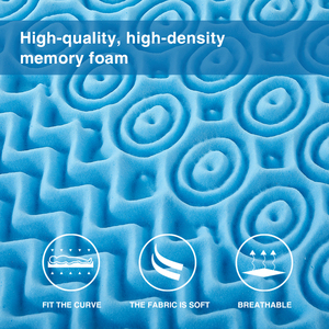 <span class=keywords><strong>Topper</strong></span> Materasso in Memory Foam Ecologico da 2 Pollici con Supporto Sagomato <span class=keywords><strong>per</strong></span> Alleviare il Mal di Schiena, Misura Standard USA - Product Image 4
