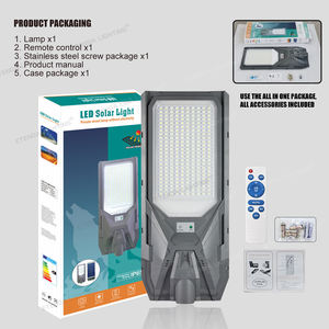 Intelligente All-in-One Solar-Straßenlaterne 100W 200W 300W Fernbedienung Lichtzeitschaltung Hocheffizientes Solarpanel - Product Image 4