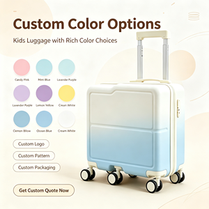 Valise à roulettes unisexe pour enfants, petite, légère, 20 pouces, avec serrure, pour l'école primaire et les voyages - Product Image 2