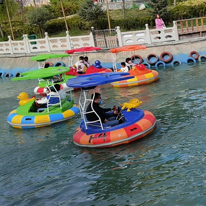 Bateau tamponneur 2 places facile à utiliser avec auvent <span class=keywords><strong>et</strong></span> support en acier inoxydable, idéal pour les sorties familiales <span class=keywords><strong>et</strong></span> les activités de <span class=keywords><strong>parc</strong></span> aquatique - Product Image 3