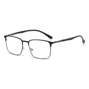 新しいメタルビジネスアイウェアファッションレトロ高品質近視メガネフレーム販売男性アンチブルーライトメガネ - Product Image 6