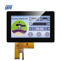 7 ''7 pulgadas 1024x600 resolución IPS MIPI USB I2C interfaz PCAP TFT pantalla LCD con panel táctil capacitivo