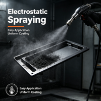 Revêtement en poudre de silicone résistant aux hautes températures 550°C, peinture en poudre anti-corrosion et résistante à la chaleur pour barbecue, cheminée et foyer