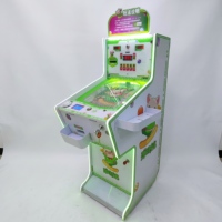Machine de flipper verticale en bois et acrylique avec distributeur de jetons pour enfants, idéale pour les parcs d'attractions intérieurs