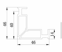 Support d'angle moderne en alliage d'aluminium monobloc, installation facile, connecteur d'angle droit intégré pour portes et fenêtres en aluminium