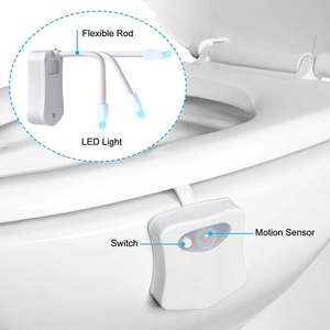 Smart PIR <b>Motion</b> <b>Sensor</b> Toilet Seat Night <b>Light</b> 8/16 Colors Waterproof Backlight for Toilet Bowl <b>LED</b> Lamp WC Toilet <b>Light</b> - Product Image 3