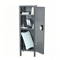 Casier métallique pour enfants, armoire à une porte en acier, casier scolaire pour enfants, utilisation en garderie ou à domicile
