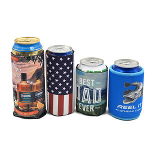 FOCUS Durable Neoprene Can Cooler Holder-Silk Screen Printed Custom Promotional Drinkware for Events 12 oz 330ml Guangdong