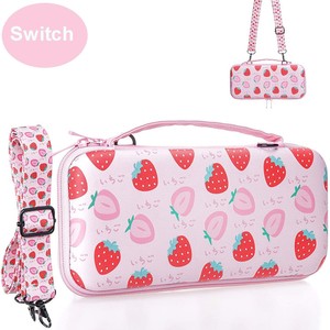 Strawberry <b>Switch</b> OLED Protective <b>Case</b> With Carry Bag And Joystick Caps For Nintendo <b>Switch</b> OLED Console - Product Image 5