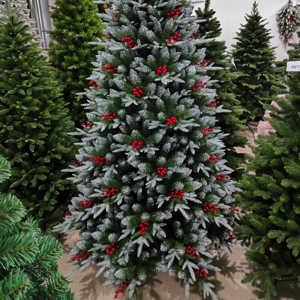 Ensemble de boules de Noël artificielles automatiques de 210 cm, sapin de Noël artificiel de 180 cm pour la maison - Product Image 1