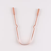 Racloir à langue en cuivre Racloir à langue en forme de U Nettoyant pour revêtement de langue pour éliminer les odeurs de mauvaise haleine Outil de nettoyage de la bouche