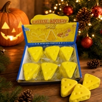 Jouet anti-stress triangulaire en forme de fromage à remontée lente pour adultes, idéal pour le bureau, les fêtes ou en gros