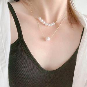 <span class=keywords><strong>Collana</strong></span> di <span class=keywords><strong>perle</strong></span> alla moda <span class=keywords><strong>con</strong></span> <span class=keywords><strong>catena</strong></span> in acciaio inossidabile dorato, pendente di <span class=keywords><strong>perle</strong></span>, <span class=keywords><strong>collana</strong></span> a doppio strato per donna - Product Image 5