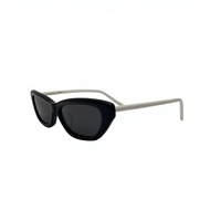 Lunettes de soleil œil de chat pour femme 953, anti-radiation UV400, monture carrée pleine bordure, pour l'extérieur et la plage