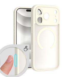 Coque de téléphone givrée de haute qualité pour iPhone Air 17 16 15 couverture de téléphone de charge magnétique forte pour iPhone 17 Pro Max - Product Image 4