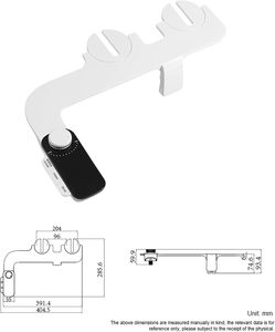 Vente en gros : Douchette WC intelligente réglable pour salle de bain, double buse non ultra-mince - Product Image 2
