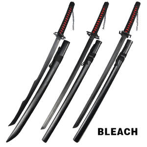BLEACH Kurosaki Ichigo Urahara Kisuke 사무라이 검 장난감 SwordsWholesale 나무 모델 대나무 칼 코스프레 소품 대나무 칼 ki - Product Image 1